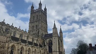 Gloucester Cathedral's BBC toll 99 times for the Duke of Edinburgh