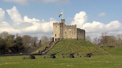 Cardiff Castle gun salute