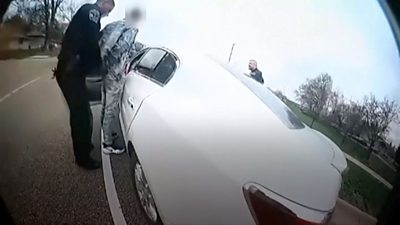 Police body cam footage of Daunte Wright's arrest