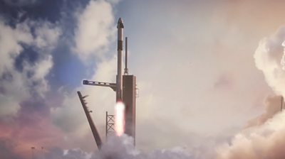 The moment SpaceX tests its powerful rocket system - BBC News