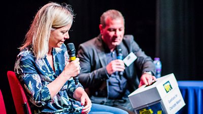 Charlotte Moore and Jed Mercurio at the 2018 TV Writers' Festival (photo: Kwame Lestrade)