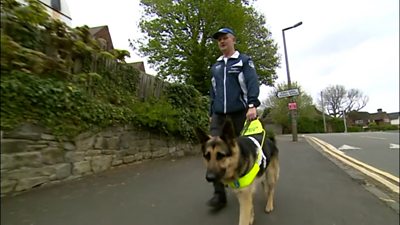 After a two year wait, West Bromwich fundraiser Dave Heeley has a new guide dog.
