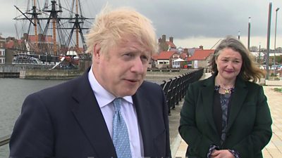 Boris Johnson and Jill Mortimer