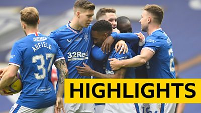 Highlights: Rangers 4-0 Aberdeen - BBC Sport