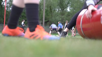 People playing rugby