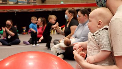 Mums group at leisure centre