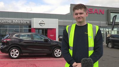 Josh Ryans is celebrating after securing paid employment for the first time in his life.