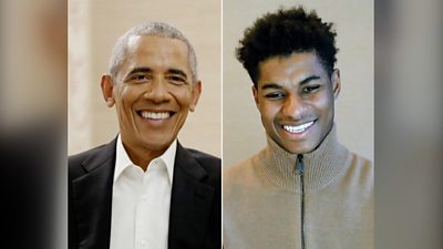 Barack Obama: ‘Marcus Rashford is way ahead of where I was at 23’