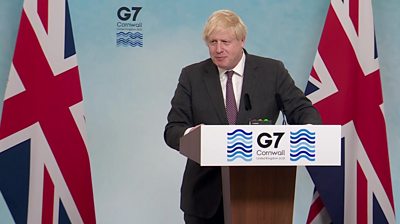 Boris Johnson has been setting out what has been agreed by the leaders of the word's richest nations during the G7 summit.