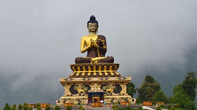 A Buddha statue