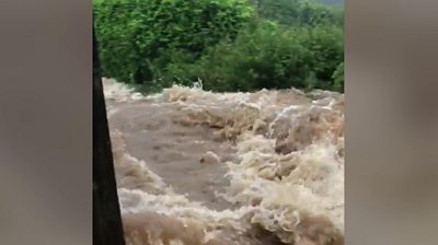 Raging river water devastates homes in Somerset