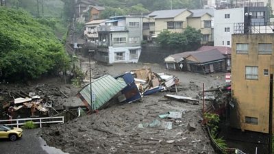 Mudslide in Atami, Japan