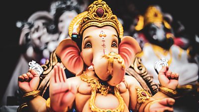 Ganesh statue - close up