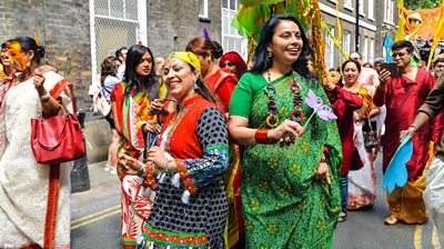 The Boishakhi Mela festival in Bethnal Green in London