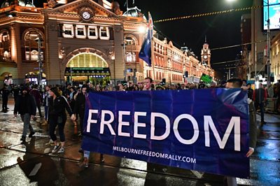 australian lockdown protest