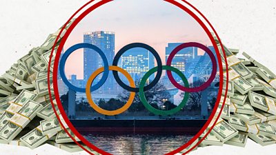 Olympic rings in Tokyo