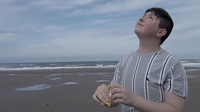 Boy on beach