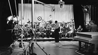 At Alexandra Palace, studio A, RadiOlympia, 1936.