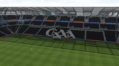 An artist's impression of one of the stands within the new Casement Park
