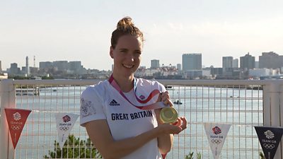 Dawson's delight as she wins Olympic swimming gold