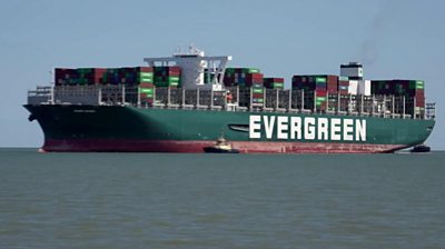 Ever Given arrives at Felixstowe