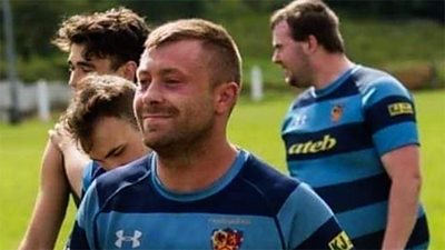 Alex Evans, 31, died on Saturday after having a cardiac arrest during a rugby match.