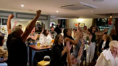 Celebrations at Merthyr pub