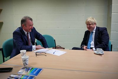 Simon Hart and Boris Johnson