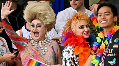 Pride celebrations have returned to Glasgow following its cancellation last year due to Covid.