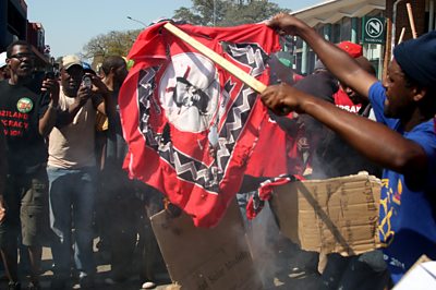 Protesters in Eswatini