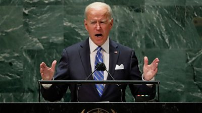 At the United Nations General Assembly, Joe Biden pledged the US would work with any willing nation.