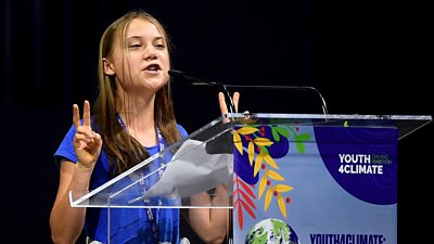 Greta Thunberg at Youth4Climate conference