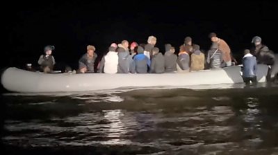 migrants in a boat