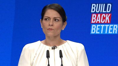 Priti Patel has announced a policing inquiry during a Conservative conference focused on women's safety.