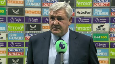 Steve Bruce says he will "carry on" as doubts about his future at the club continue after Newcastle's 2-3 loss to Tottenham.