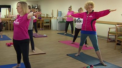 Grief yoga session