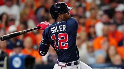 Jorge Soler leadoff home run World Series Game 1