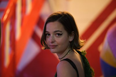 Talitha Campbell (CELINE BUCKENS) in Showtrial (Image Credit: BBC/World Productions Photographer: Joss Barrett)