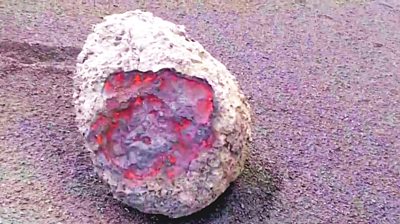 Ball of molten rock