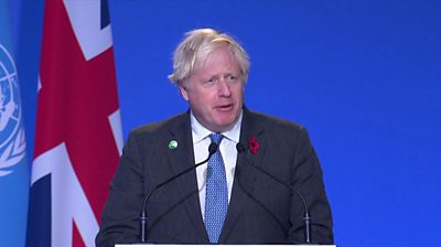 UK PM Boris Johnson opens COP26