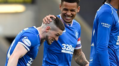 Watch: Kent's 'world class' goal for Rangers against Ross County - BBC ...