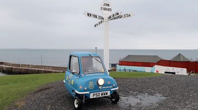 From John O'Groats to Land's End in world's smallest car