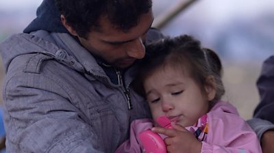 A BBC team filmed a couple and their two-year-old daughter as they attempted to cross the Bosnia-Croatia border into the EU in search of asylum for the 40th time.