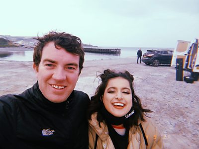 Sion Edwards and Leila Navabi
