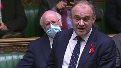 Ed Davey in the House of Commons