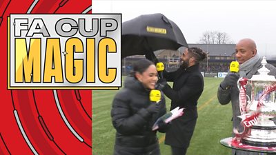 Alex Scott, Ashley Williams & Dion Dublin