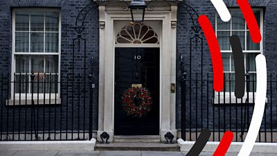 10 Downing Street with Ros Atkins logo