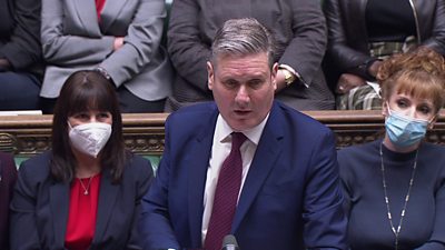 Keir Starmer in the House of Commons