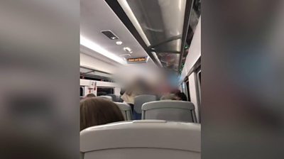 Commuters on a Yorkshire train started fighting over passengers not wearing masks
