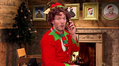 Martin dressed as an Elf